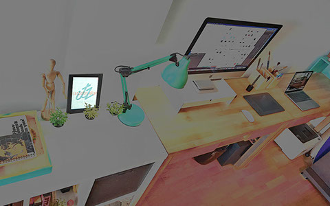 diseño, escritorio, creativo, original, vitoria, ilustración, imac, salburua, gasteiz, 